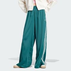 アディダスオリジナルス adidas Originals サテン ワイドレッグ トラックパンツ パンツ ストリートファッション レディース KNZ08 IP2960 WOMEN SATIN WIDE-LEG TRACK PANTS COLLEGE GREEN