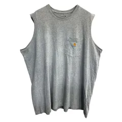 Carhartt ノースリーブシャツ 2XLサイズ カーハート リラックスフィット ビッグサイズ グレー 古着卸 アメリカ仕入 t2503-3288