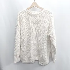 ◇ ⊇ ROPEPICNIC ロペピクニック ケーブル編み あったかい ニット 38サイズ ホワイト系 レディース E  【1410100004706】