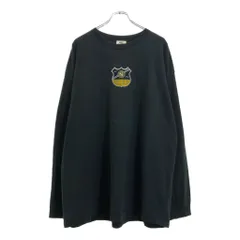 90年代 USA製 NIKE ナイキ 長袖Ｔシャツ 大きいサイズ スポーツ ブラック(メンズ XXL)中古 古着 V2698