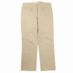 MARNI マルニ テーパード パンツ コットン ナイロン イタリア製 ボトムス 40 M ピンクベージュ レディース 【中古】