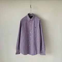 90s ラルフローレン　ボタンダウンシャツ　ギンガムチェック　ポニー刺繍ロゴ Polo Ralph Lauren D2