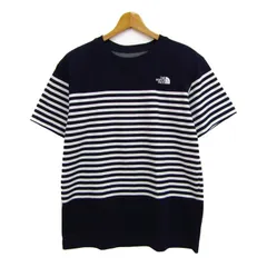 ザ・ノースフェイス 半袖Ｔシャツ トップス ボーダー柄 アウトドアウエア メンズ XLサイズ 紺×白 THE NORTH FACE 【中古】