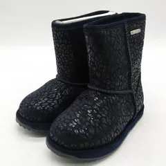 エミュー ブーツ 未使用 K11333S Leopard Brumby 靴 シューズ キッズ 女の子用 K10/15サイズ ネイビー EMU Australiaのサムネイル