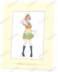 [중고] 종이제 보드·플레이트 나카노 이치카 신작 의상 교환 ver. 제2탄 캐릭터 파인 매트 [5등분의 신부∽]
