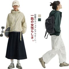 マウンテンパーカー レディース アウター ライトアウター 春 秋 夏 ショート丈 長袖 薄手 パーカー ジャケット ナイロンジャケット ブルゾン 羽織 軽い ゆったり フード ジップアップ 軽量 アウ#fff0014