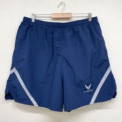U.S.AIR FORCE トレーニング ショーツ PTU アメリカ空軍 ショートパンツ リフレクタープリント Training Shorts W36～ ネイビー
