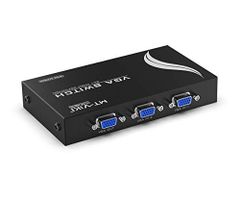 2-Port VGA Switch, 2 Inputs, 1 Output, 2-Port VGA Switch Compatible with Large 16:9 Widescreen Displays, MT-VIKI Video Selector Switch Box