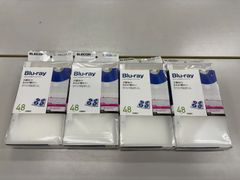 【アウトレット品】エレコム ブルーレイ対応ファイル 48枚収納 CCD-FB48CR 4個セット　DVD・CD・BD収納ケース