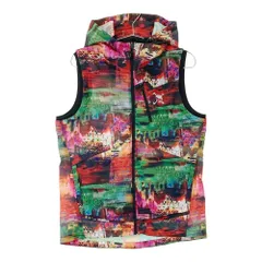 サイズ：M OAKLEY オークリー ;412026JP フード付 ジップベスト スカル 総柄 レッド系 [240101505480] ゴルフウェア メンズ ストスト