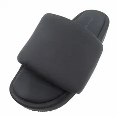 20ss ワイスリー Y-3 adidas × YOHJI YAMAMOTO アディダス ヨウジヤマモト SLIDE SANDAL 厚底 スライドサンダル ネオプレーン素材 ボリューム プラットフォーム ラバーロゴ シューズ 靴 24.5 黒のサムネイル
