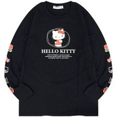 ハローキティ ロンT 長袖 Tシャツ サンリオキャラクターズ プリント hk1251-08-A