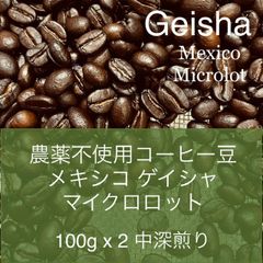 Geisha  メキシコ ゲイシャ 200g 農薬化学肥料不使用コーヒー豆
