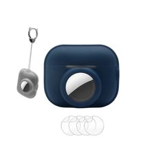 2022年9月発売 AirPods Pro AirPods 第2世代 ケース ハー AirTag 収納 可 ケース 紛失防止 シリコンケース 耐衝撃 落下防止 ケースカバー Airtag 全面保護ケース 耐衝撃 傷防止 防塵 カバー Pro2 LEDライトが見