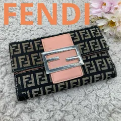 ✨未使用に近い✨　FENDI ミニ財布　ズッカ　ズッキーノ　FFロゴ　三つ折り FENDI 【30％クーポン】フェンディ 三つ折り 財布 ミニ財布