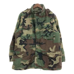 90年代 米軍実物 U.S.ARMY M-65 フィールドジャケット ミリタリー ウッドランドカモ (メンズ X-LARGE-LONG) P9007