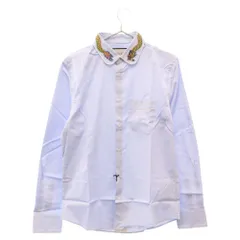 GUCCI (グッチ) COTTON DUKE SHIRT WITH DRAGON デュークシャツ ドラゴンエンブロイダリー ロングスリーブ ドレスシャツ ブルー 459641のサムネイル