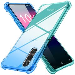 【人気商品】用 ケース クリア 薄型 グラデーション色 ケース V SO-51D/SOG10 用 ケース 軽量 tpu 耐衝撃 スマホケース 1 透明 米軍MIL規格取得 おしゃれ 黄変防止防塵一体型 人気 ソニー エクスペリア Xperia 1 V 用 携帯