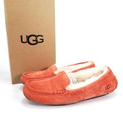 UGG アグ アンスレー モカシン 8 日本 25㎝ レディース women ansley 3312 W VCRL コーラル ピンク オレンジ系 靴 モカシン ムートン 元箱