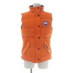 カナダグース CANADA GOOSE フリースタイルベスト Freestyle Vest ダウンベスト ジップアップ ハイネック ワッペン XS オレンジ 2832L /SI17のサムネイル
