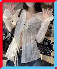 新品 カーディガン 長袖 ボレロ 羽織り 薄手 大人可愛い 前開き サマーカーディガン 韓国ファッション服