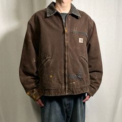 00年代 USA製 Carhartt カーハート デトロイトジャケット ダックジャケット メンズXL相当 
