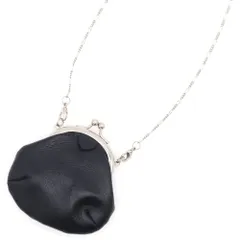 Y'sワイズ　レザーネックレス ケース&タッセル 美品】Y's ワイズ がま口ネックレス コインケース ヨウジ