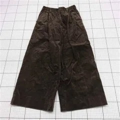 ◇ ⊇ ROPE' ロペ コーデュロイ ワイドパンツ サイズ36 ブラウン系 レディース E  【1509100076674】