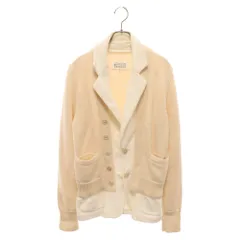 Martin Margiela 10 (マルタンマルジェラ) 19SS ニットカーディガン ドッキング パイルテーラードジャケット ベージュ S30BN0430のサムネイル