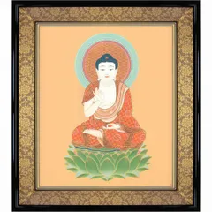 稀少 アンティーク 神社 干支曼荼羅 十二支御守本尊 子年 千手観音 紙本 掛軸 掛け軸 武藤純一 十二支 子歳生御守本尊 千手観音 仏画 掛軸