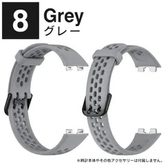 グレー HUAWEI Band 9 バンド HUAWEI Band 9 交換バンド HUAWEI Band 8 交換バンド ファーウェイ バンド9 交換バンド ファーウェイ バンド8 交換バンド シリコン スポーツ 交換ベルトのサムネイル