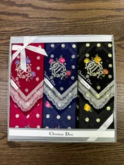 Christian Dior ハンカチ 3枚セット