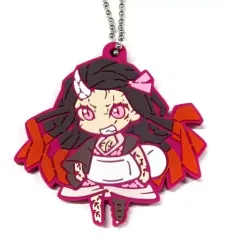 【中古】雑貨 竈門禰豆子(鬼化進行時) 「鬼滅の刃 遊郭編 キャラばんちょうこう ラバーマスコット 玖ノ型」