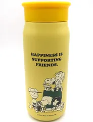 【中古】マグカップ･湯のみ 集合 ステンレスミニボトル PEANUTS イエロー 355ml 「スターバックスコーヒー×PEANUTS(SNOOPY)」