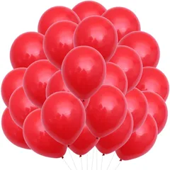 【特価商品】風船 バルーン レッド 100個入り 小さい 10インチ ゴム風船 丸型 極厚 誕生日会 結婚式 Senteria 卒業 開店 店舗装飾 お祝い 記念日 イベント ハッピーバースデー パーティー