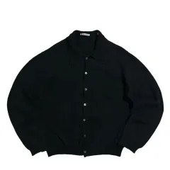 ourlegacy ニットポロ　46 25SS｜WEB限定】MEN ホールガーメントニットポロ ブラック