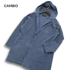 CAMBIO カンビオ 通年 切替★ スウェット フーディー ガウン カーディガン 羽織り Sz.M メンズのサムネイル