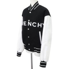 【極美品】国内正規 GIVENCHY ジバンシー Varsity バーシティ ボンバー スタジアム ジャケット スタジャン 46 袖レザー 4G 47277