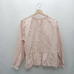 ◇ ⊇ SM2 サマンサ モスモス ストライプ柄 長袖 シャツ サイズF オレンジ系 レディース E  【1501160000569】