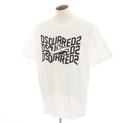【新品】ディースクエアード DSQUARED2 コットン クルーネック 半袖Ｔシャツ ホワイト【サイズXL】【メンズ】