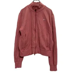 NIKE ジップアップ ロゴスウェット トレーナー XL 160～ キッズ ピンク ナイキ 裏起毛 古着卸 アメリカ仕入 a608-6983