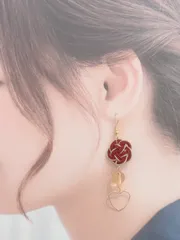 No.103 水引 ハートピアス