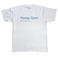 オリジナルデザインプリントTシャツ Funky Typo 01（ファンキータイポ 01） ORIGINALS（スーパーヘビーウエイトオリジナルTシャツ）Lサイズ