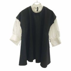 エンフォルドLAYERED BALLOON-SLEEVE PULLOVER 黒 - メルカリ