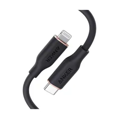 Anker PowerLine III Flow USB-C & ライトニング ケーブル MFi認証 (0.9m ミッドナイトブラック) A8662011