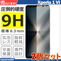 【2個セット】Xperia 1 VI SO-51E SOG13 XQ-EC44 フィルム ガラスフィルム 液晶 保護 フィルム クリア シート 硬度9H 飛散防止のサムネイル