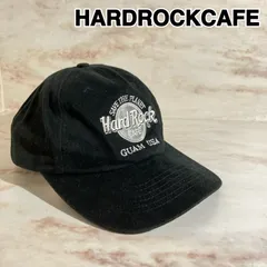 【アメカジ】HARD ROCK CAFE ハードロックカフェ フロントロゴ キャップ グアム ブラック RP D1
