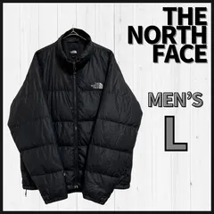 THE NORTH FACE　ダウンジャケット　メンズL　ブラック　600フィルパワー　刺繍ロゴ