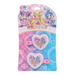 前髪クリップ キミとアイドルプリキュア  ヘアアクセサリー　髪留め　結婚式　女優ヘアクリップ　 ヘアアクセ　ベイジュ　レディース