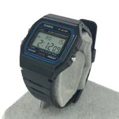 良好 CASIO カシオ デジタル チプカシ 腕時計  F91W ブラック SS×レジン メンズ  ウォッチ watch　240001150476